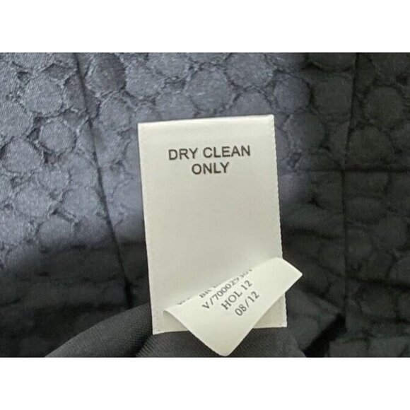 Banana Republic Dress 2 Black Embossed Pleated Cocktail Pockets Casual Classic - Picture 11 of 13